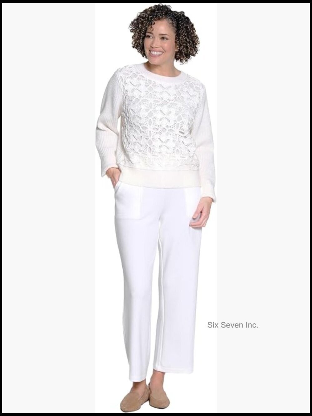 Wide Leg Pull on Knit Pant, Casual Comfort, Soft Stretchy Fabric